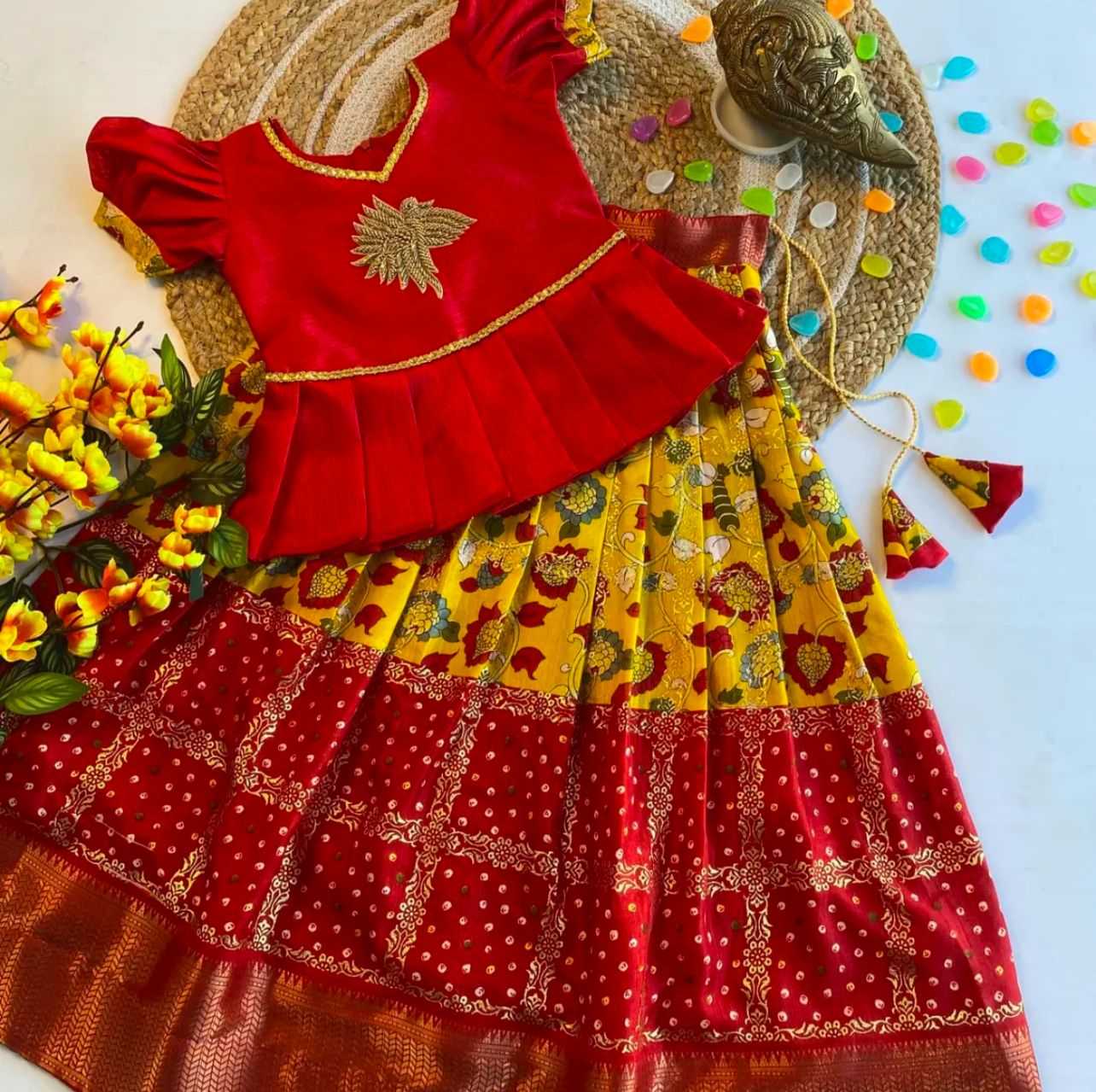 YNF DOLA SILK RIN192 8067 KIDS WEAR WHOLESALE GIRL LEHENGA CHOLI KIDS WEAR MANUFACTURE- Kapda Export