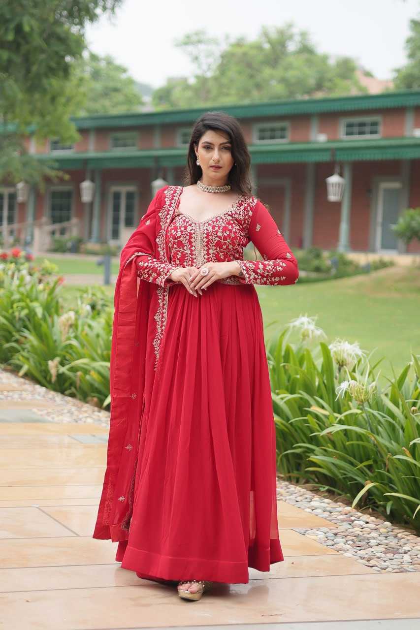 YNF FAUX BLOOMING KESH132 9202 GOWNS WHOLESALE WEDDING EMBROIDERY ANARKALI GOWNS MANUFACTURER- Kapda Export