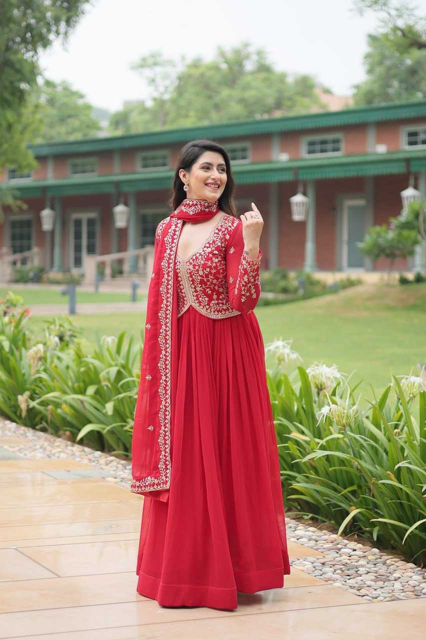 YNF FAUX BLOOMING KESH132 9202 GOWNS WHOLESALE WEDDING EMBROIDERY ANARKALI GOWNS MANUFACTURER- Kapda Export