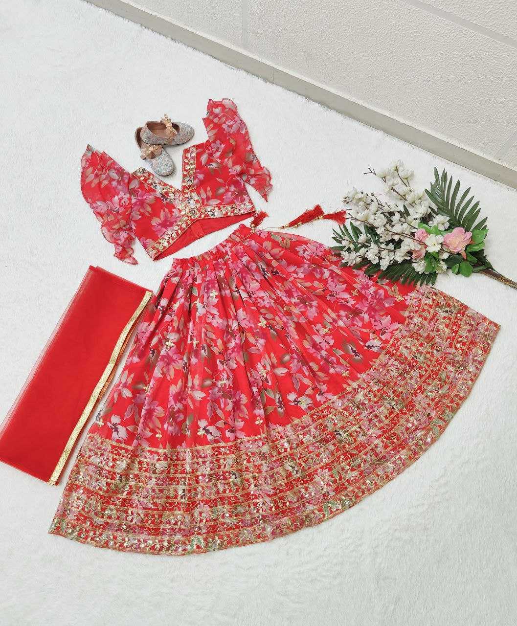 YNF FAUX GEORGETTE KESH168 MNT45 KIDS WEAR WHOLESALE KIDS LEHENGA KIDS TRADITIONAL OUTFITS KIDS LEHENGA CHOLI KIDS FESTIVE WEAR KIDS WEDDING OUTFITS MANUFACTURER- Kapda Export