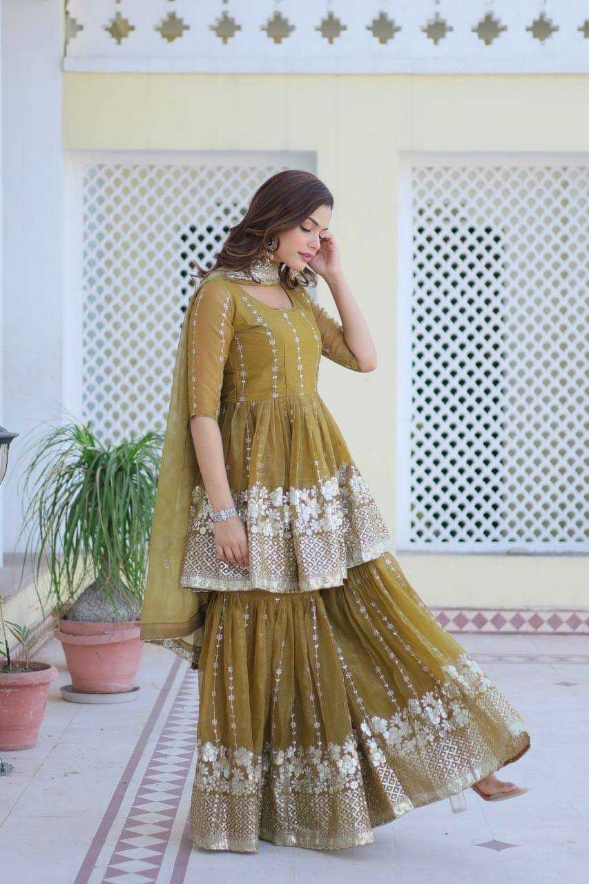 YNF GALAXY SIMMER SUITS & DRESSES SHARARA SALWAR EMBROIDERY LADIES WEDDING SUITS MANUFACTUR- Kapda Export