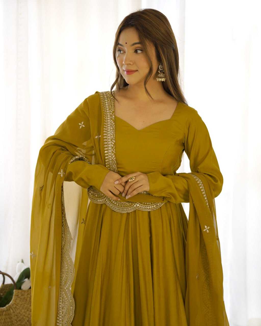 YNF HEAVY ROMAN SILK KESH229 44 GOWNS WHOLESALE FANCY ANARKALI SILK GOWNS MANUFACTURER- Kapda Export