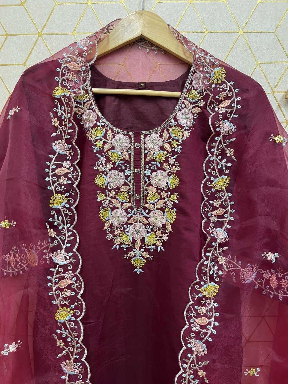 YNF HEAVY ROMAN SILK KESH247 7025 SUITS & DRESSES WHOLESALE EMBROIDEREY WEDDING LADIES SILK SUITS MANUFACTURE- Kapda Export