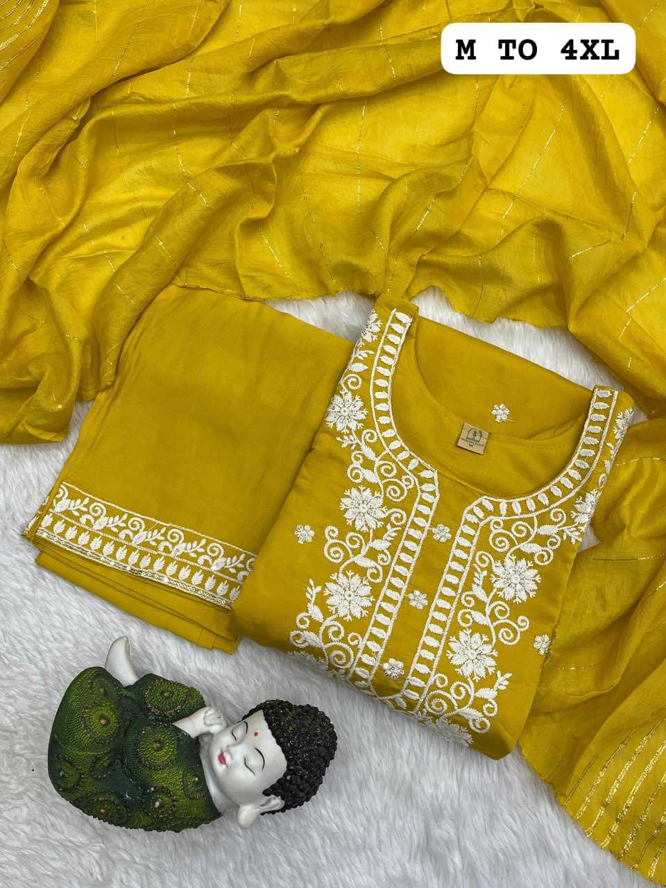 YNF HEAVY ROMAN SILK KESH258 VDA43 SUIT & DRESSES WHOLESALE EMBROIDEREY WEDDING LADIES SILK SUITS MANUFACTURE- Kapda Export