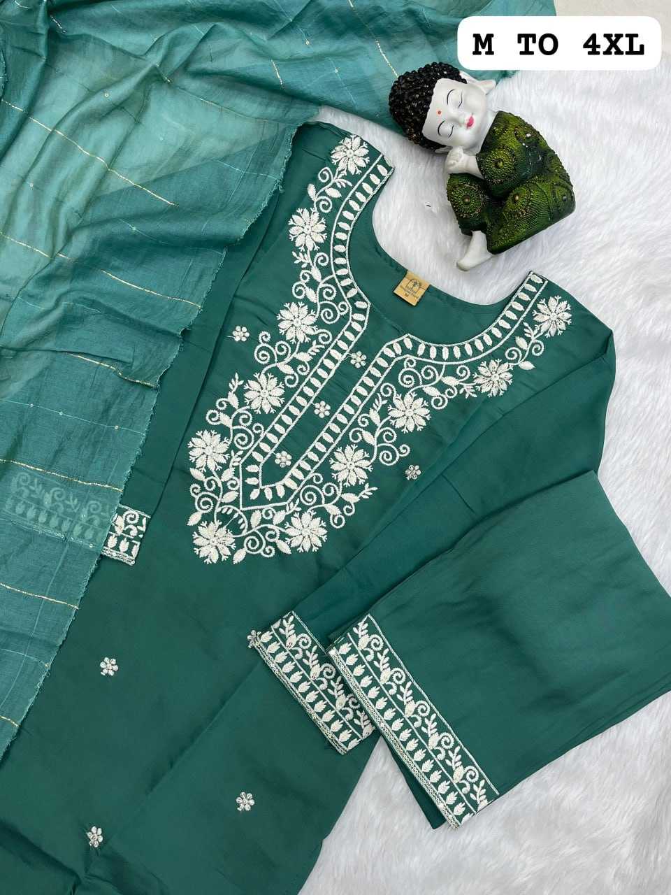 YNF HEAVY ROMAN SILK KESH258 VDA43 SUIT & DRESSES WHOLESALE EMBROIDEREY WEDDING LADIES SILK SUITS MANUFACTURE- Kapda Export