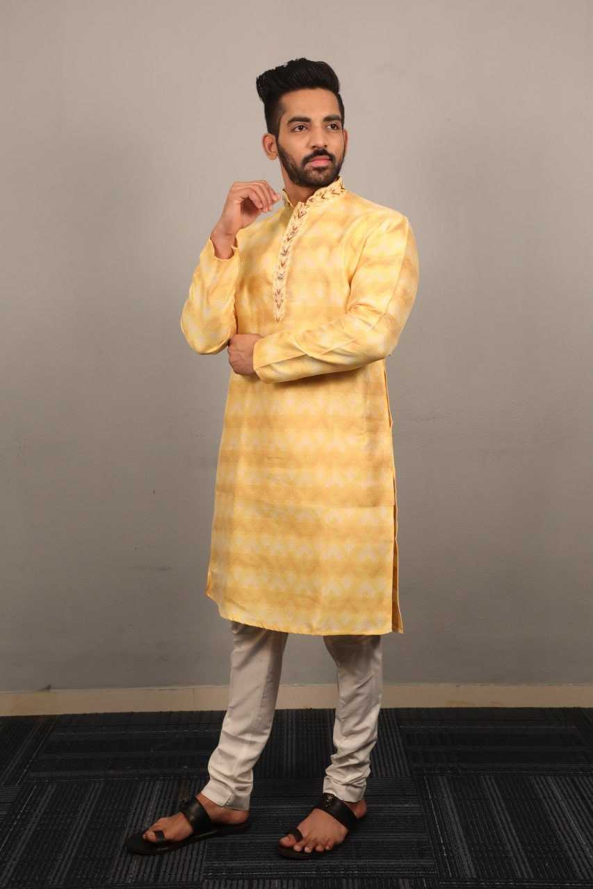 YNF JEQUARD SILK RIN111 MORPANKH MENS WEAR WHOLESALE COTTON  MEN KURTA PAJAMA EMANUFACTURER- Kapda Export