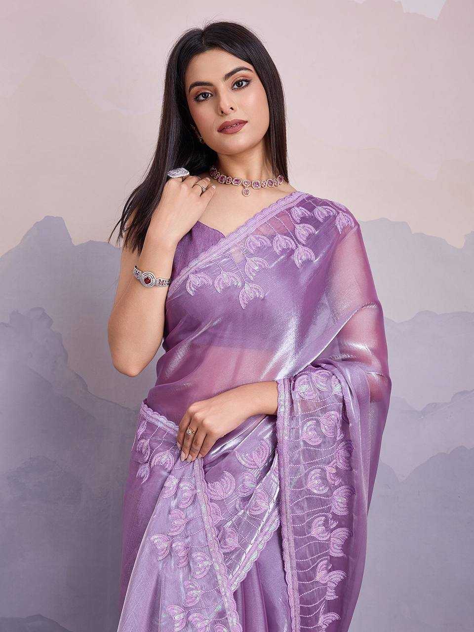 YNF JIMMY CHOO RIN188 Canberry5 SAREES WHOLESALE SEQUENCE PARTY WEAR EMBROIDERED JIMMY CHOO SAREES MANUFACTURER- Kapda Export