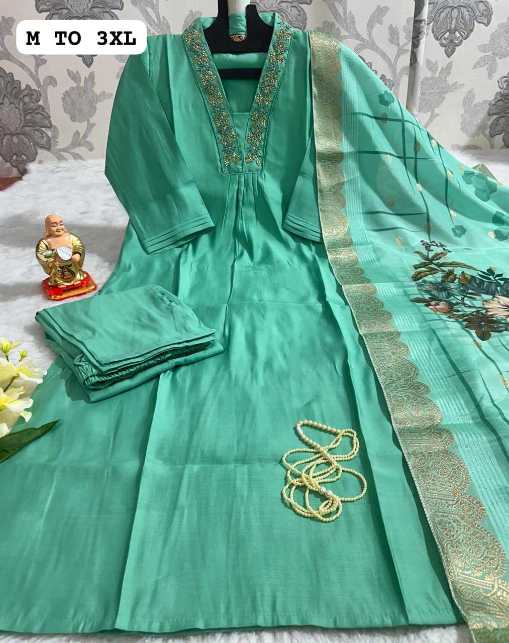 YNF MUSLIN KESH256 RNF01 SUITS & DRESSES WHOLESALE PRINTED LONG KURTI MUSLIN SUITS MANUFACTURER- Kapda Export