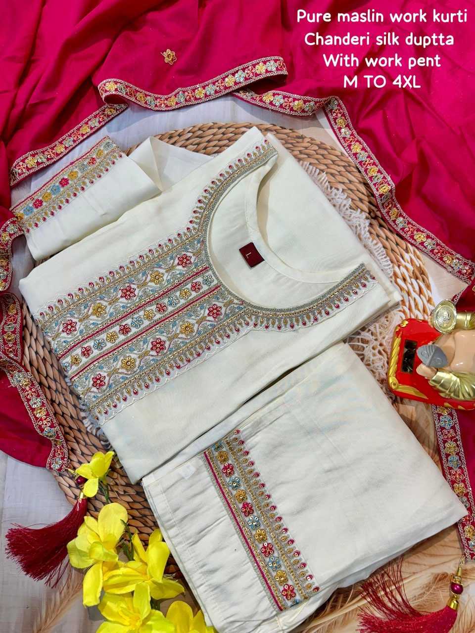 YNF MUSLIN KESH256 RNF10 SUITS & DRESSES WHOLESALE PARTY WEAR LADIES SILK SUITS WITH DUPATTA AND BOTTOM MANUFACTURE- Kapda Export