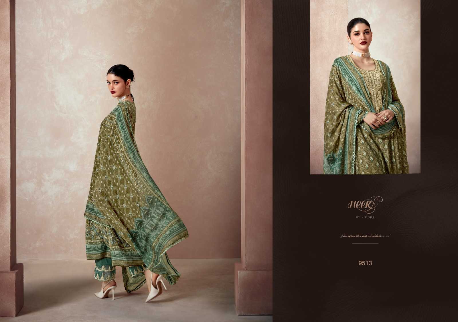 YNF MUSLIN KIMORA KESH236 KIMORA CLOTHING BRANDS WHOLESALE SUIT MANUFACTURER- Kapda Export