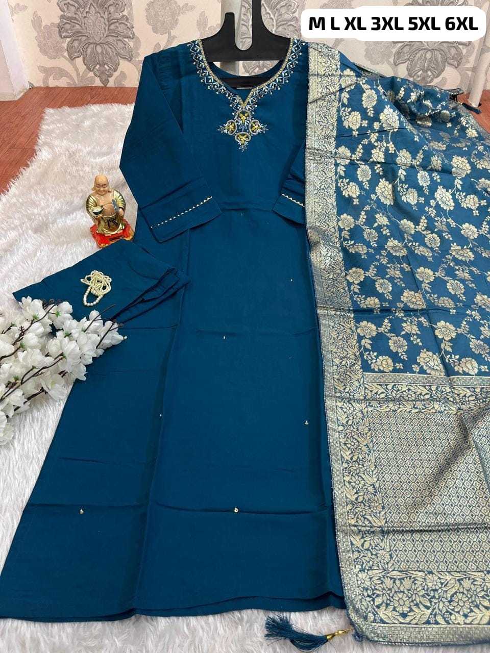 YNF MUSLIN SILK KESH256 RNF13 SUITS & DRESSES WHOLESALE DESIGNER PARTY WEAR WEDDING LADIES SILK SUITS MANUFACTURE- Kapda Export