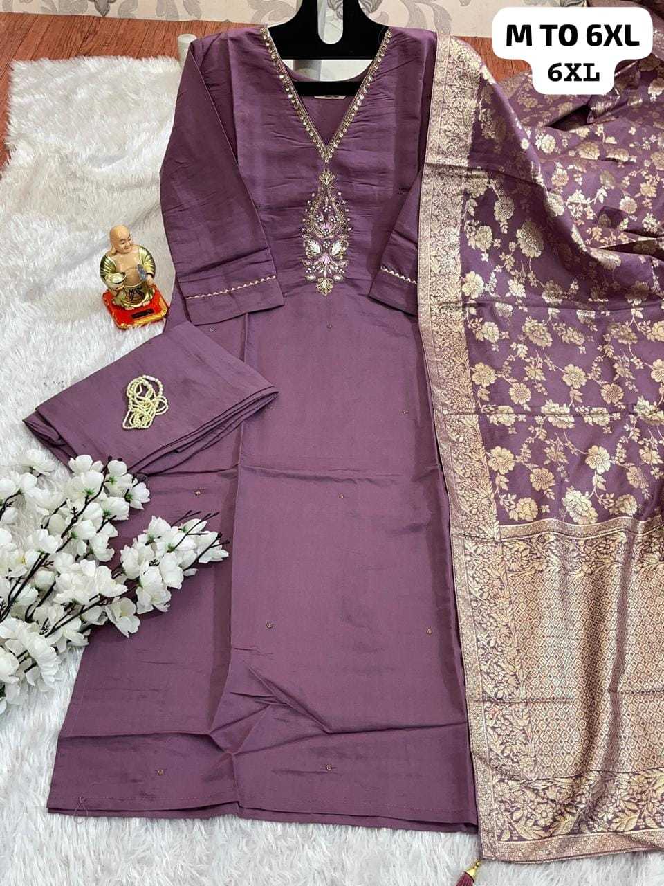 YNF MUSLIN SILK KESH256 RNF13 SUITS & DRESSES WHOLESALE DESIGNER PARTY WEAR WEDDING LADIES SILK SUITS MANUFACTURE- Kapda Export