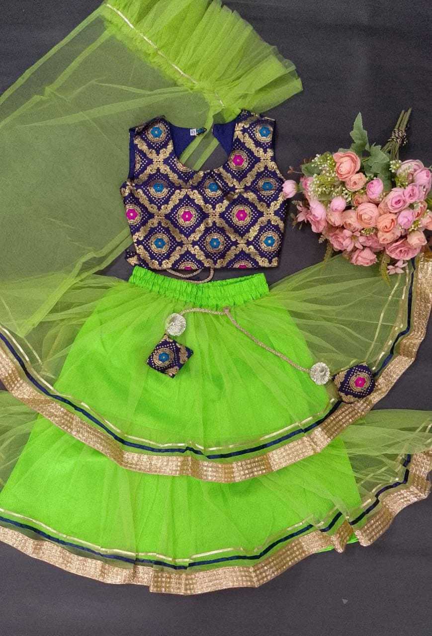 YNF NET KESH255 ETF16 KIDS WEAR WHOLESALE KIDS LEHENGA KIDS LEHENGA CHOLI KIDS FESTIVE WEAR KIDS WEDDING OUTFITS MANUFACTURER- Kapda Export