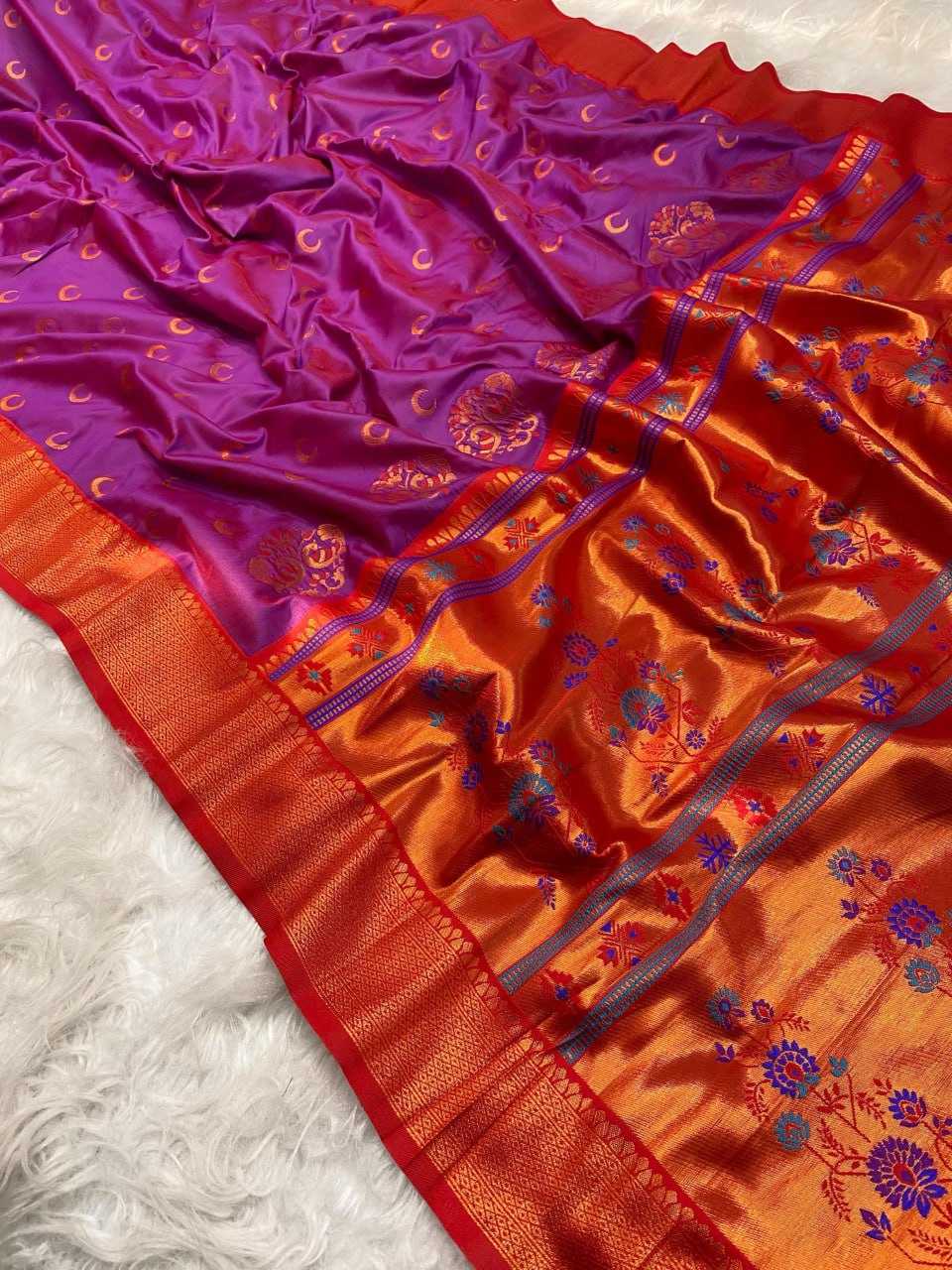 YNF PAITHANI SILK RIN150 Chandrakore Paithani SAREES WHOLESALE FESTIVEL PAITHANI SOFT SILK SAREES MANUFACTURER- Kapda Export