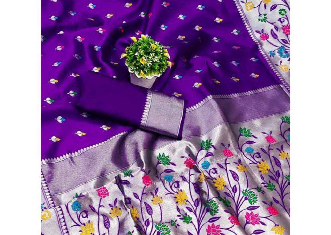 YNF PAITHANI SILK RIN179 774 SILK SAREES WHOLESALE BANARASI SILK PATHANI ZARI BORDER SILK SAREES MANUFACTURER- Kapda Export