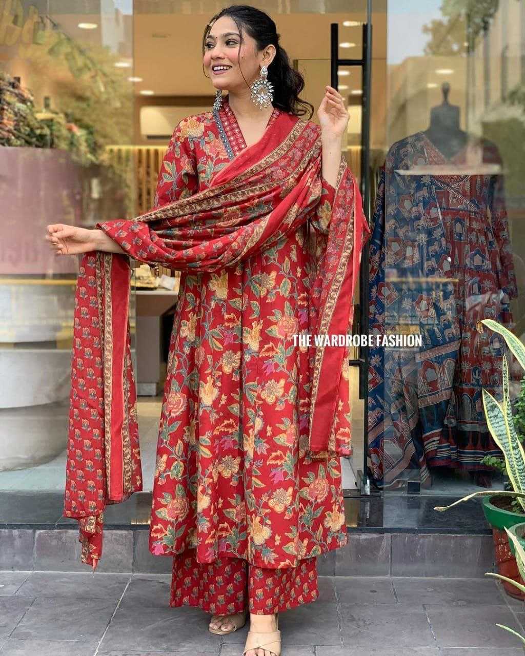 YNF PURE COTTON RIN201 RRD43 GOWNS WHOLESALE PRINTED COTTON ANARAKLI GOWNS MANUFACTURER- Kapda Export