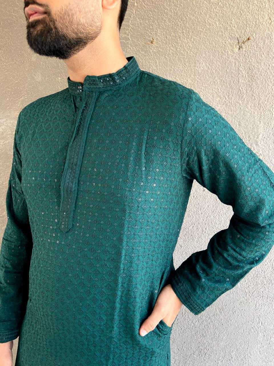 YNF RAYON KESH246 Chikan kurta MENS WEAR WHOLESALE MENS KURTA PAJAMA MEN CHIKAN KURTA EMANUFACTURER- Kapda Export