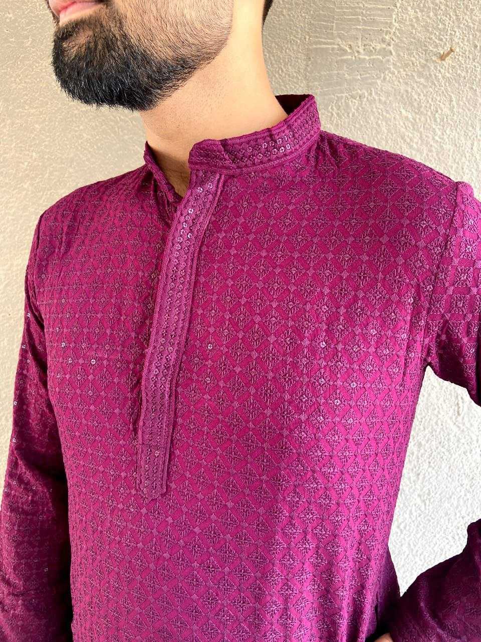 YNF RAYON KESH246 Chikan kurta MENS WEAR WHOLESALE MENS KURTA PAJAMA MEN CHIKAN KURTA EMANUFACTURER- Kapda Export