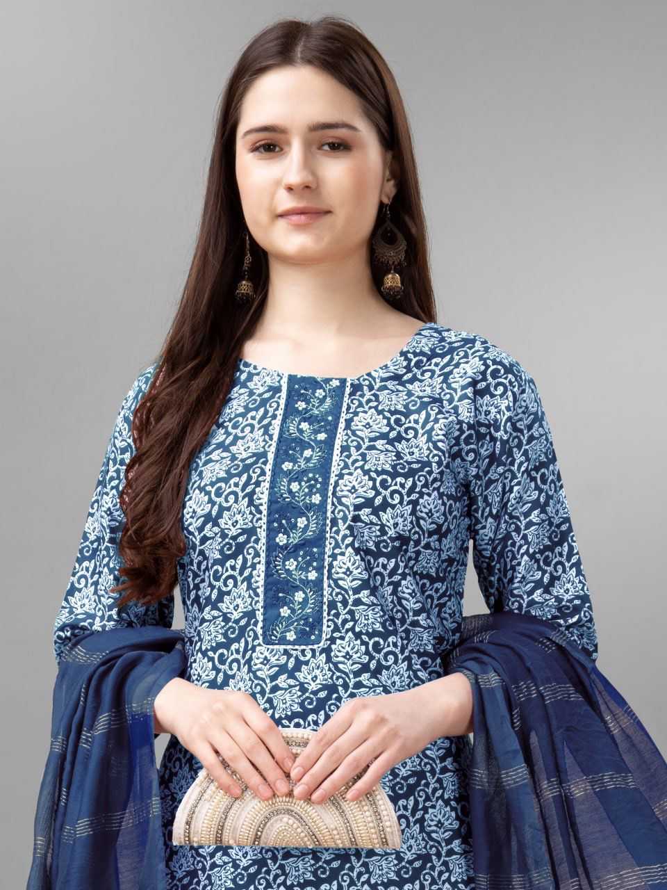 YNF RAYON KESH252 PIC01 SUITS & DRESSES WHOLESALE PRINTED LONG KURTI COTTON SUITS MANUFACTURER- Kapda Export