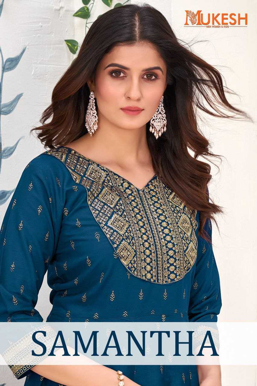 YNF RAYON MUKESH KESH246 SAMANTHA CLOTHING BRANDS WHOLESALE KURTIS MANUFACTURER- Kapda Export