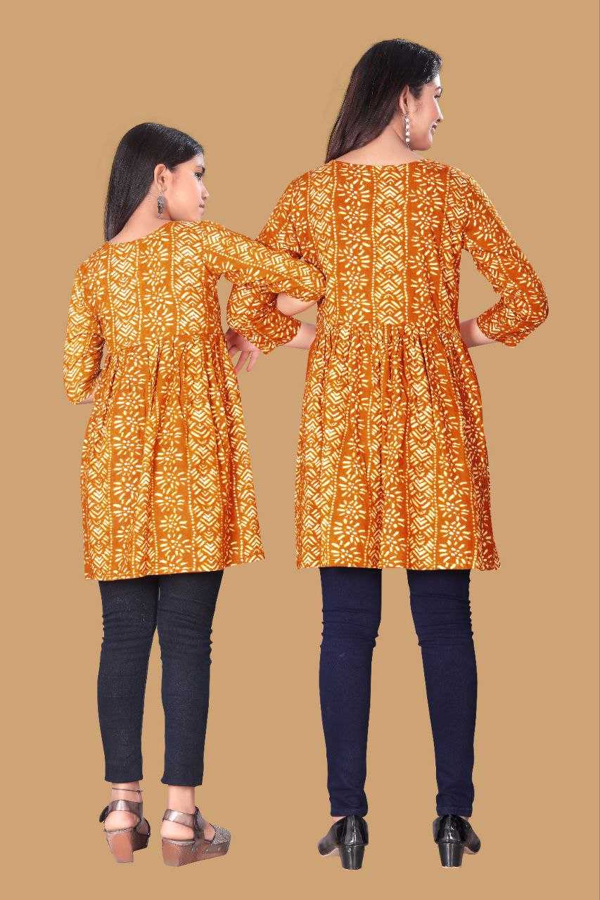 YNF RAYON RIN191 CHAND SITARE WHOLESALE MOTHER & DAUGHTER COMBO MANUFACTURER- Kapda Export