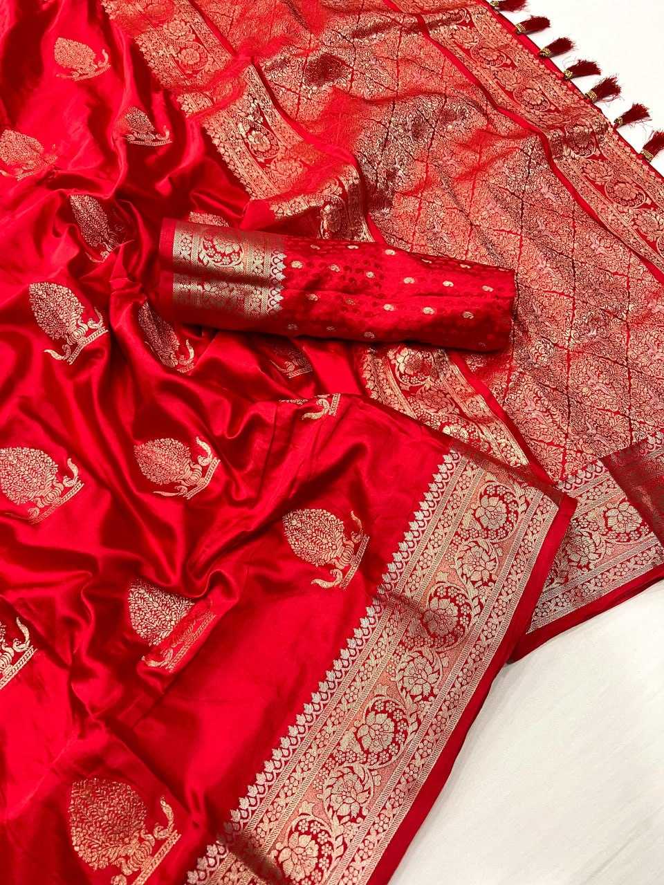 YNF SATIN SILK KESH113 Sartin Show SAREES WHOLESALE ZATI BORDER SILK SATIN SAREES MANUFACTURER- Kapda Export