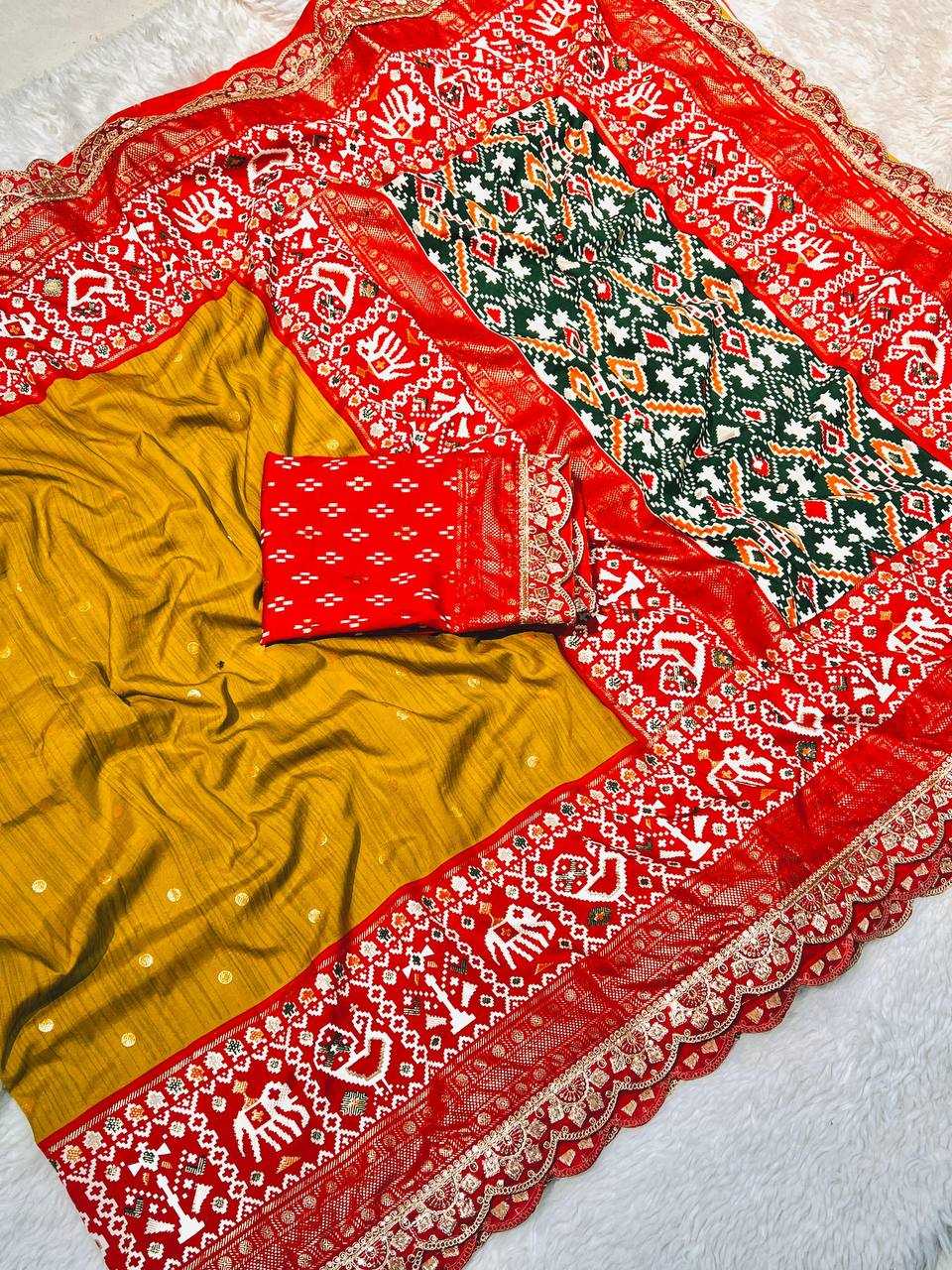 YNF SILK KESH169 1302 SAREES WHOLESALE EMBRODERY CUTWORK IKKAT SILK SAREES MANUFACTURER- Kapda Export