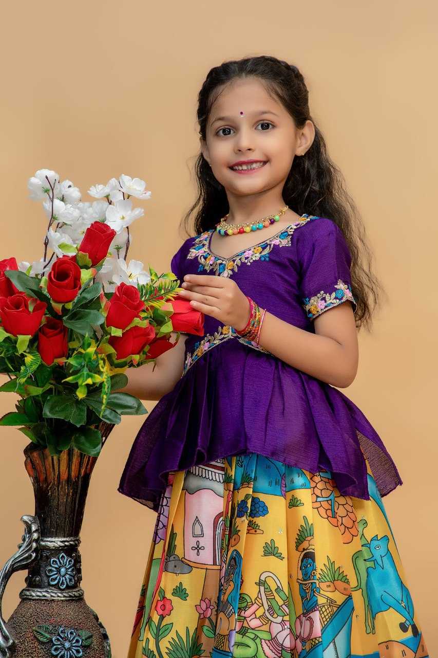 YNF SOFT CHINON KESH109 RRKT91 KIDS WEAR WHOLESALE KIDS GOWNS MANUFACTURER- Kapda Export