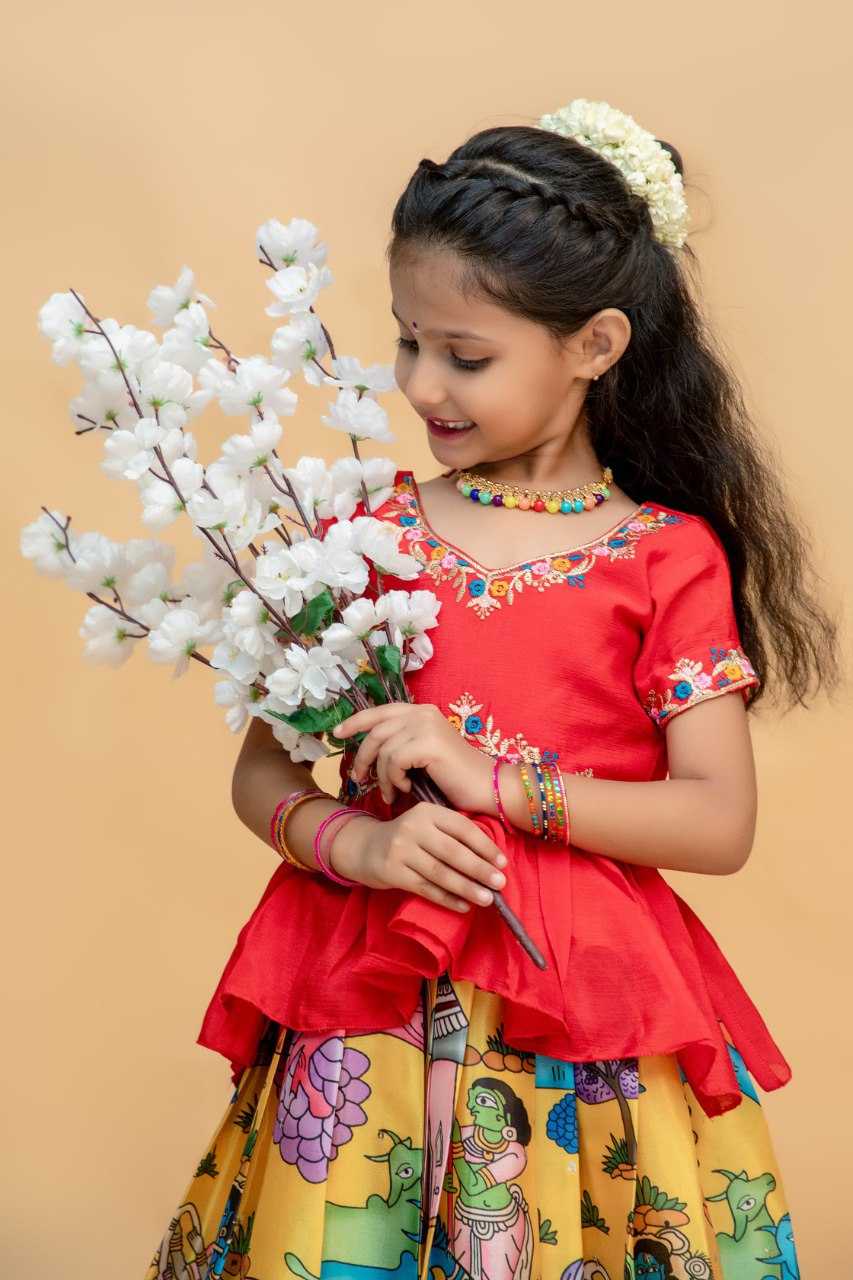 YNF SOFT CHINON KESH109 RRKT91 KIDS WEAR WHOLESALE KIDS GOWNS MANUFACTURER- Kapda Export