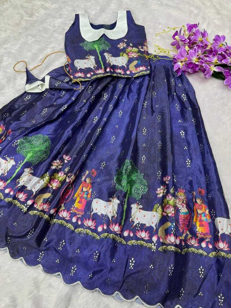 YNF SOFT CHINON KESH189 VET14 KIDS WEAR WHOLESALE KIDS LEHENGA KIDS TRADITIONAL OUTFITS KIDS LEHENGA CHOLI KIDS FESTIVE WEAR KIDS WEDDING OUTFITS MANUFACTURER- Kapda Export