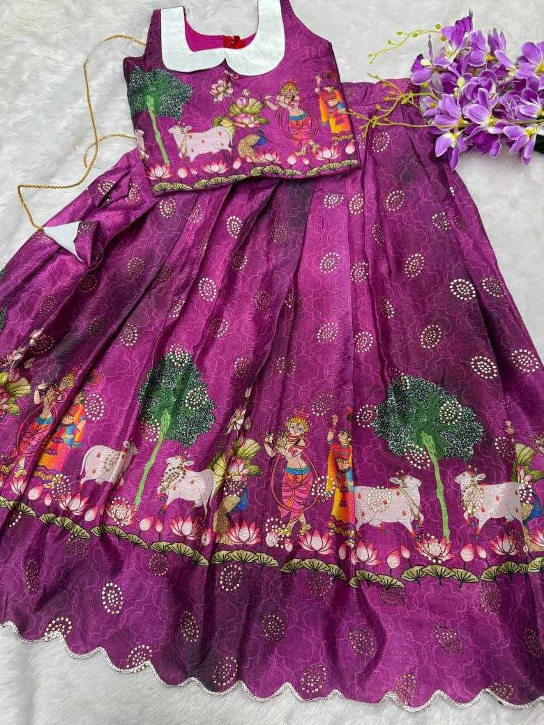 YNF SOFT CHINON KESH189 VET14 KIDS WEAR WHOLESALE KIDS LEHENGA KIDS TRADITIONAL OUTFITS KIDS LEHENGA CHOLI KIDS FESTIVE WEAR KIDS WEDDING OUTFITS MANUFACTURER- Kapda Export