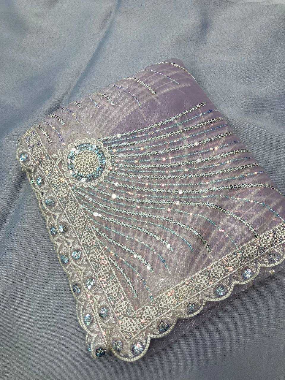 YNF SOFT NET RIN188 Kohinoor1 SAREES WHOLESALE SEQUENCE EMBROIDERED NET FESTIVE SAREES MANUFACTURER- Kapda Export