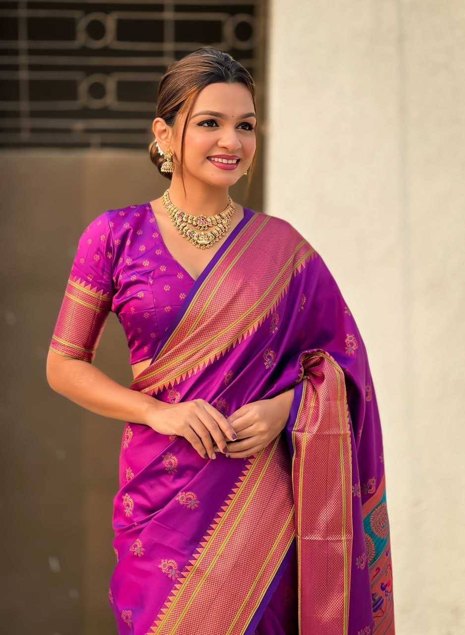 YNF SOFT SILK RIN116 PAITHANI SAREES SILK SAEES WHOLESALE PAITHANI SILK SOFT SILK SAREE FOR WEDDING SAREES MANUFACTURER- Kapda Export