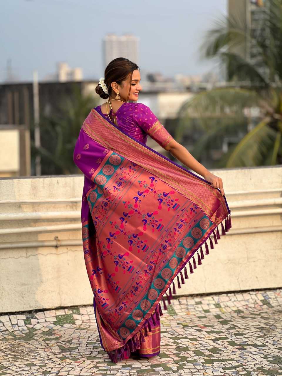 YNF SOFT SILK RIN116 PAITHANI SAREES SILK SAEES WHOLESALE PAITHANI SILK SOFT SILK SAREE FOR WEDDING SAREES MANUFACTURER- Kapda Export