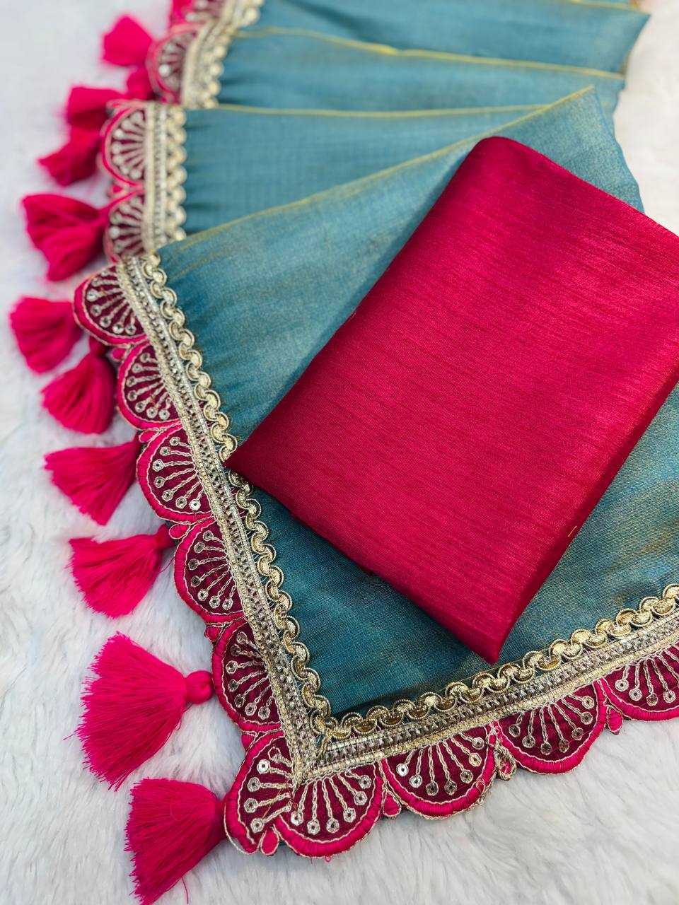 YNF TISSUE SILK KESH162 VRT105 SAREES WHOLESALE LADIES TISSUE SILK LACE BORDER SAREES MANUFACTURER- Kapda Export