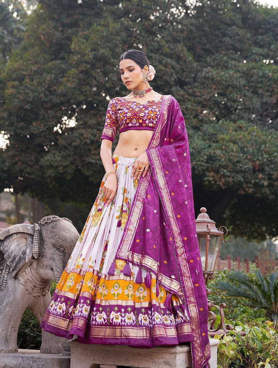 YNF TUSSAR GULAB SILK KESH187 GULAB LEHENGAS WHOLESALE TRADITIONAL PRINTED DESIGNER LEHENGAS WITH DUPATTA AND BLOUSE MANUFACTURER- Kapda Export