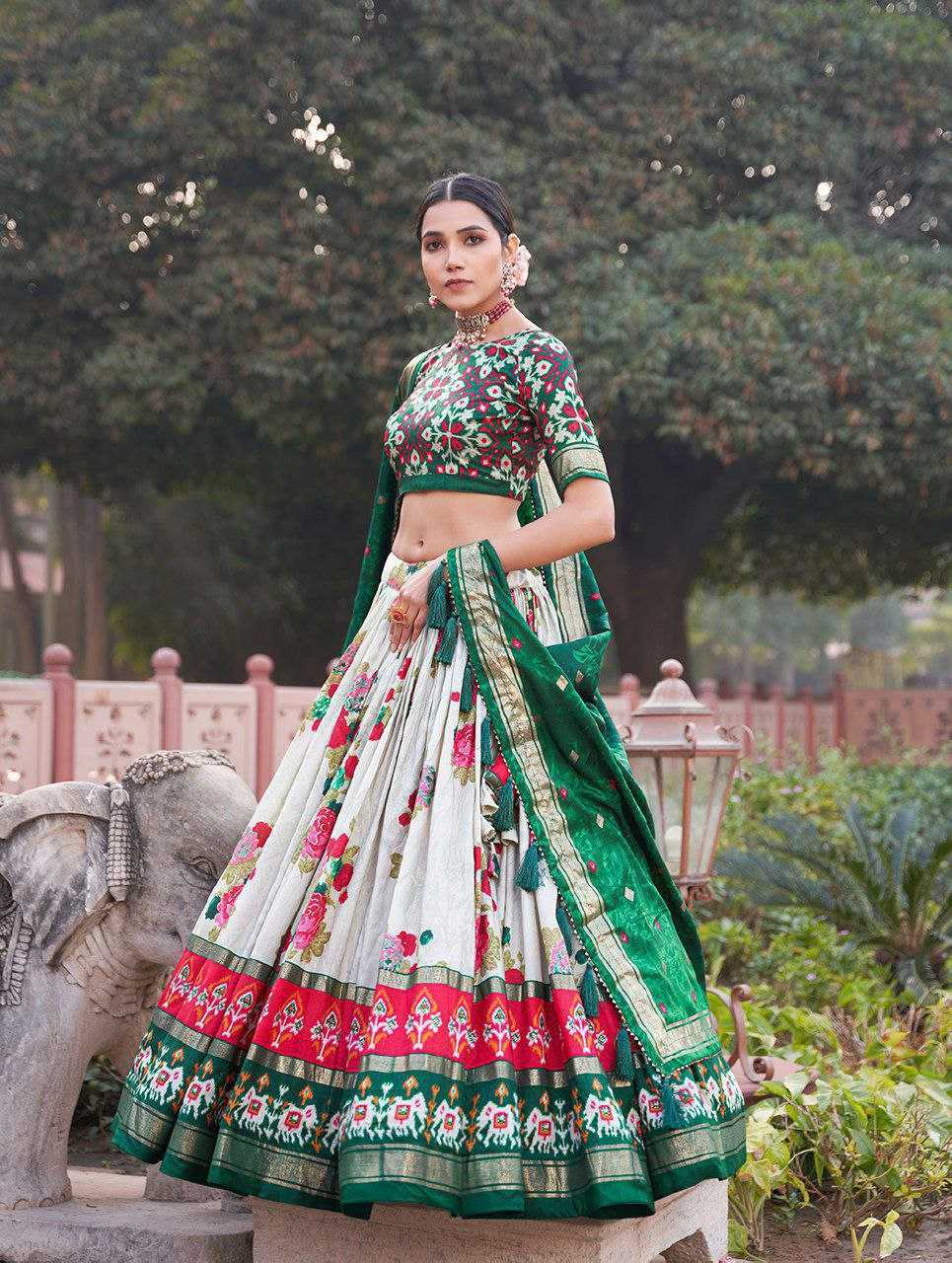 YNF TUSSAR GULAB SILK KESH187 GULAB LEHENGAS WHOLESALE TRADITIONAL PRINTED DESIGNER LEHENGAS WITH DUPATTA AND BLOUSE MANUFACTURER- Kapda Export