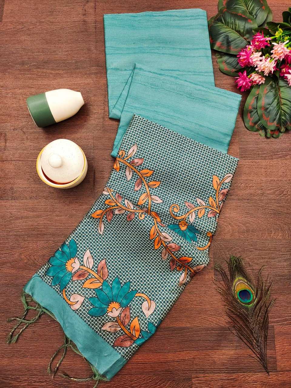 YNF TUSSAR SILK KESH165 RBN31 SAREES WHOLESALE TRADITIONAL EMBROIDERED TUSSAR SILK SAREES MANUFACTURER- Kapda Export