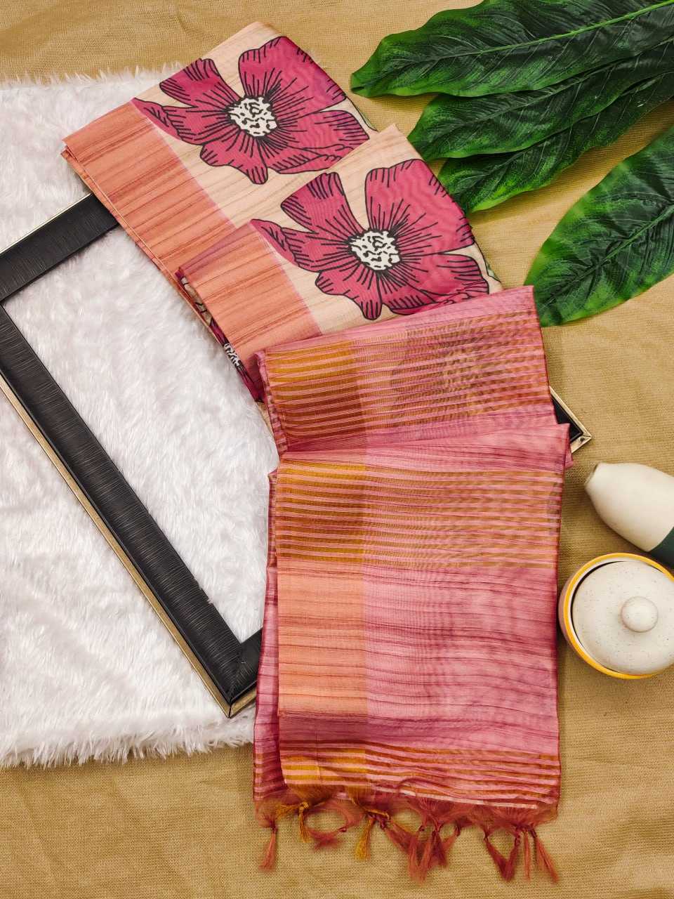 YNF TUSSAR SILK KESH171 SHELI FULL 2 SAREES WHOLESALE TRADITIONAL EMBROIDERED TUSSAR SILK SAREES MANUFACTURER- Kapda Export