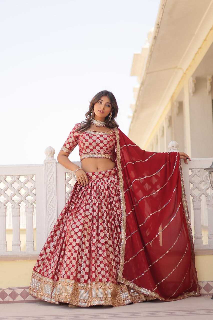 YNF VISCOSE KESH234 DSF01 LEHENGAS WHOLESALE WEDDING EMBROIDERED ZARI WORK LEHENGAS MANUFACTURER- Kapda Export