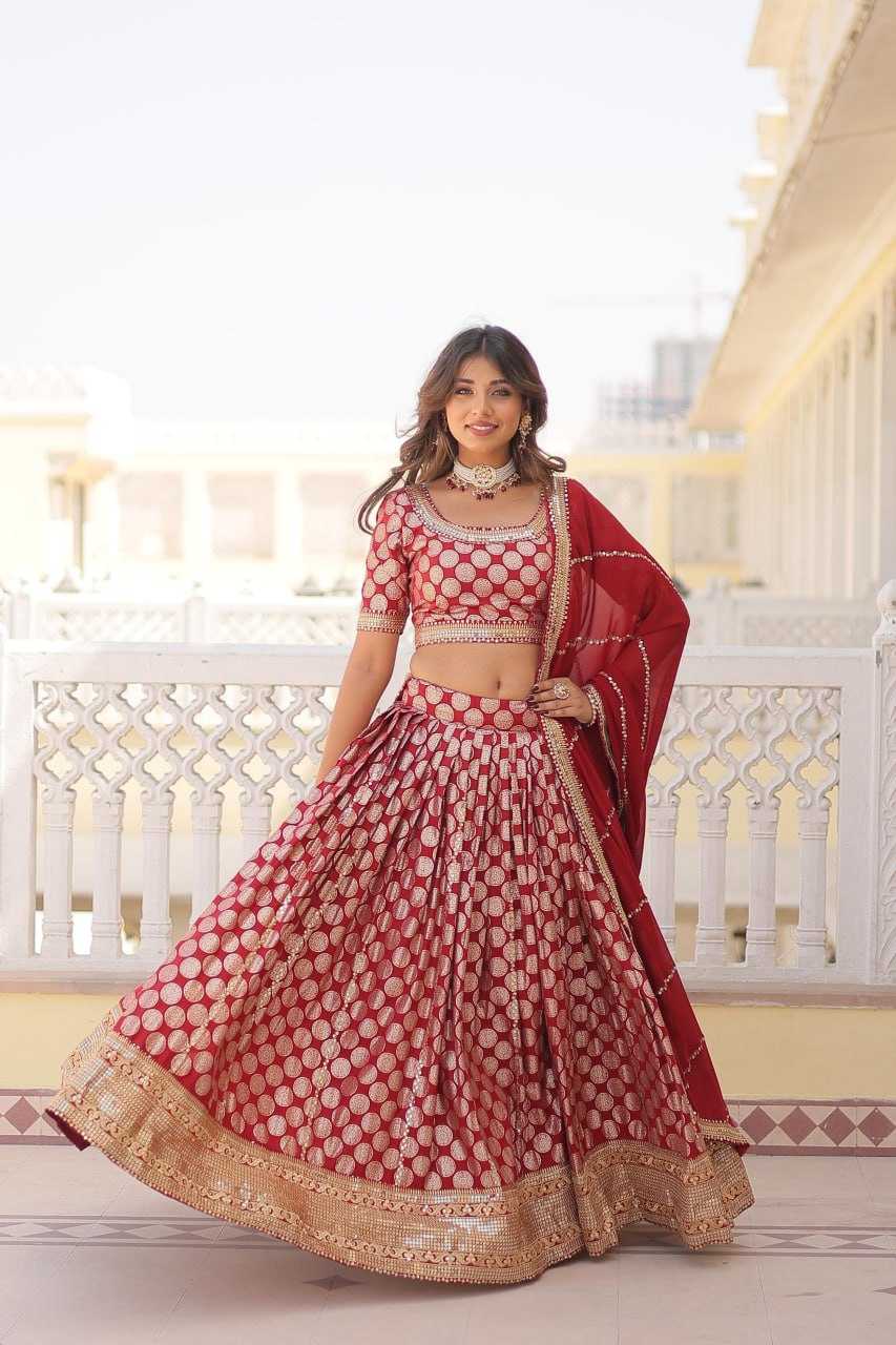 YNF VISCOSE KESH234 DSF01 LEHENGAS WHOLESALE WEDDING EMBROIDERED ZARI WORK LEHENGAS MANUFACTURER- Kapda Export