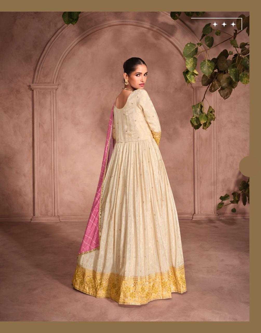 YNF VISCOSE SAYURI KESH235 GUNJAN CLOTHING BRANDS WHOLESALE GOWNS MANUFACTURER- Kapda Export