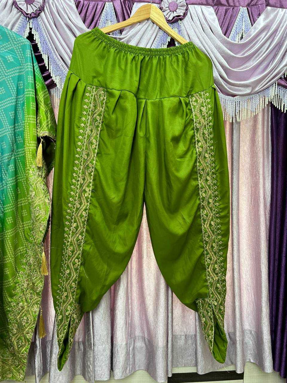 YNF CHINON SILK KESH399 3129 KURTI WHOLESALE SILK EMBROIDERED KAFTAN KURTI WITH DHOTI MANUFACTURER- Kapda Export