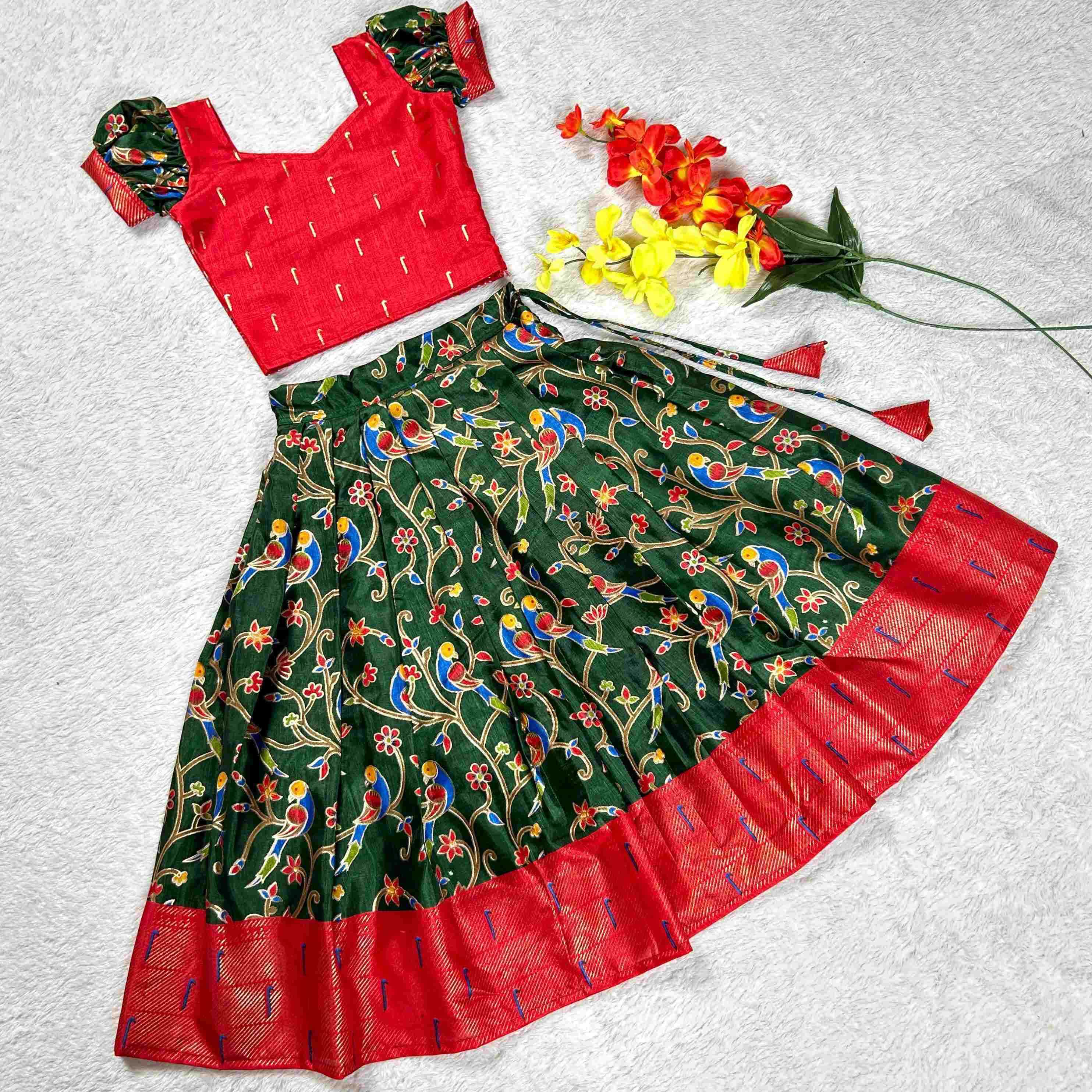 YNF DOLARIN115 REF03 KIDS WEAR  WHOLESALE KIDS KIDS CHOLI BABY GIRL LEHENGA MANUFACTURER- Kapda Export