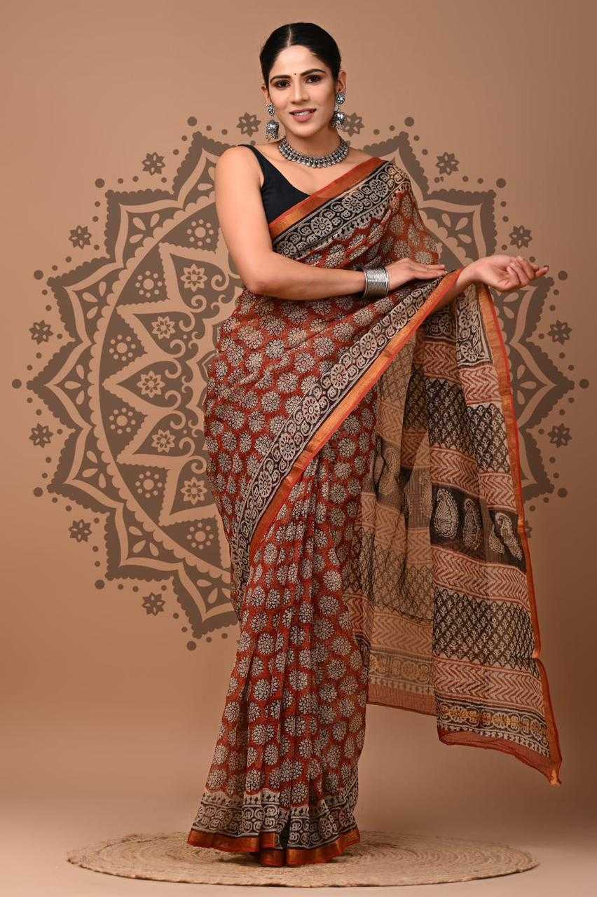 YNF KOTA SILK KESH388 137 SILK SAREE WHOLESALE KOTA GOLD BORDER FANCY SILK SAREE. MANUFACTURER- Kapda Export