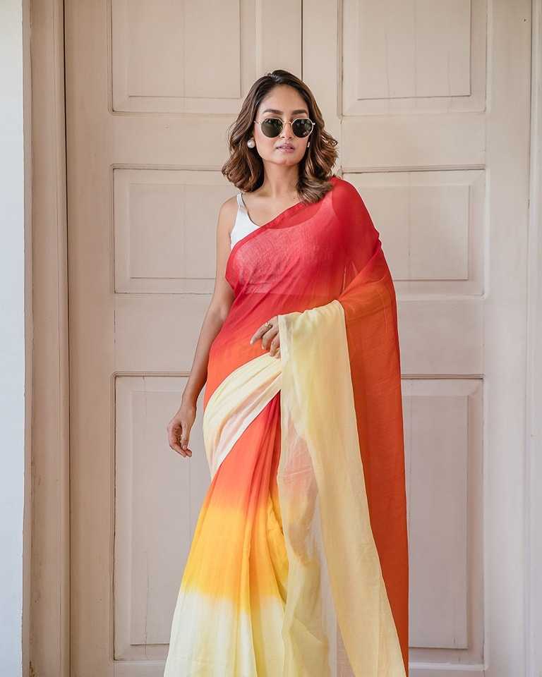 YNF LINEN KESH223 515 SAREE WHOLESALE LINEN PRINTED PLAIN SAREE MANUFACTURER- Kapda Export