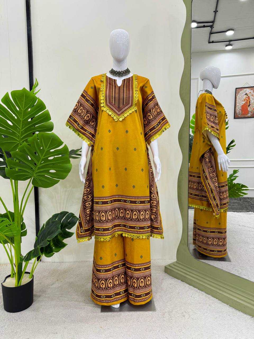 YNF VISCOSE VELVET RIN169 5804 KURTI WHOLESALE PRINTED KAFTAN KURTI WITH PALAZZO MANUFACTURER- Kapda Export