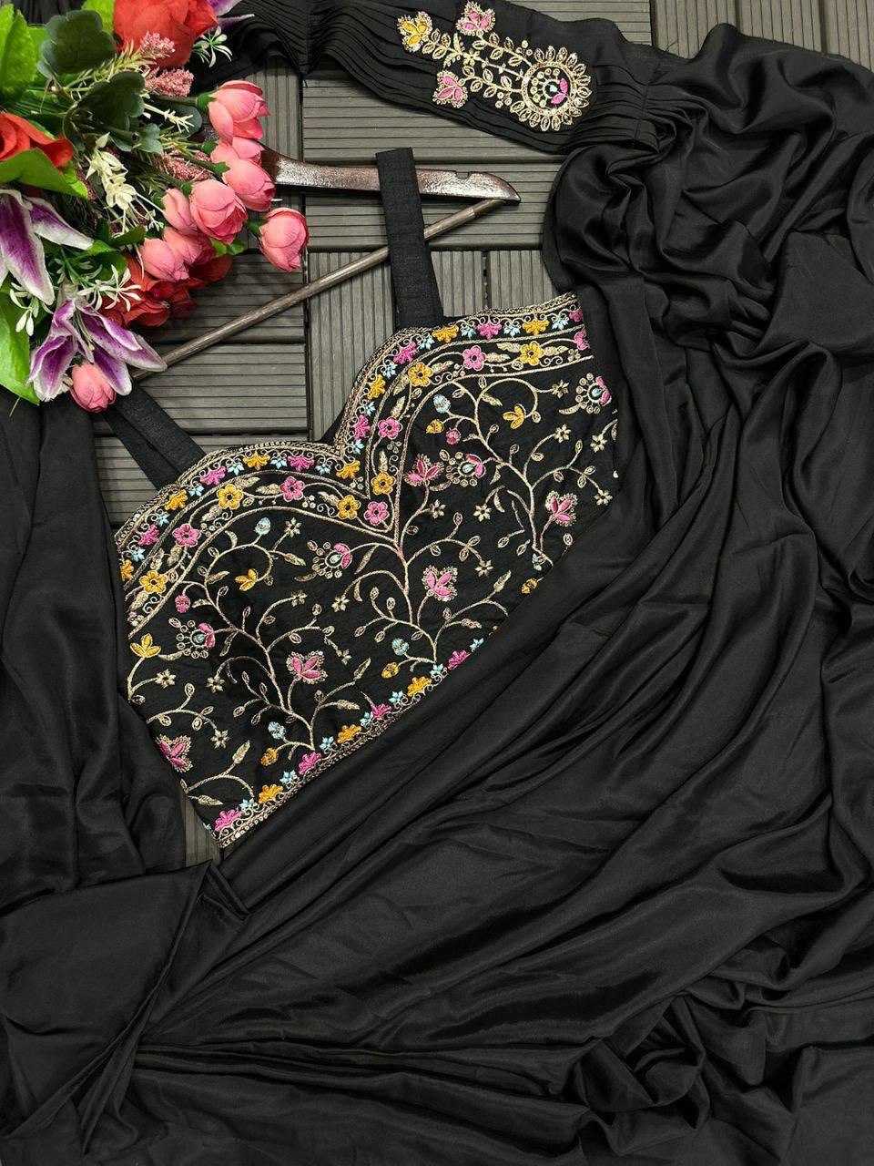 Ynf Rangoli Silk RIN170 ST-1078 Sarees Wedding Collections Festive Collections Wholesale Ready To Wear Sarees Embroidered Sarees Saree with Belt Manufacturer- Kapda Export