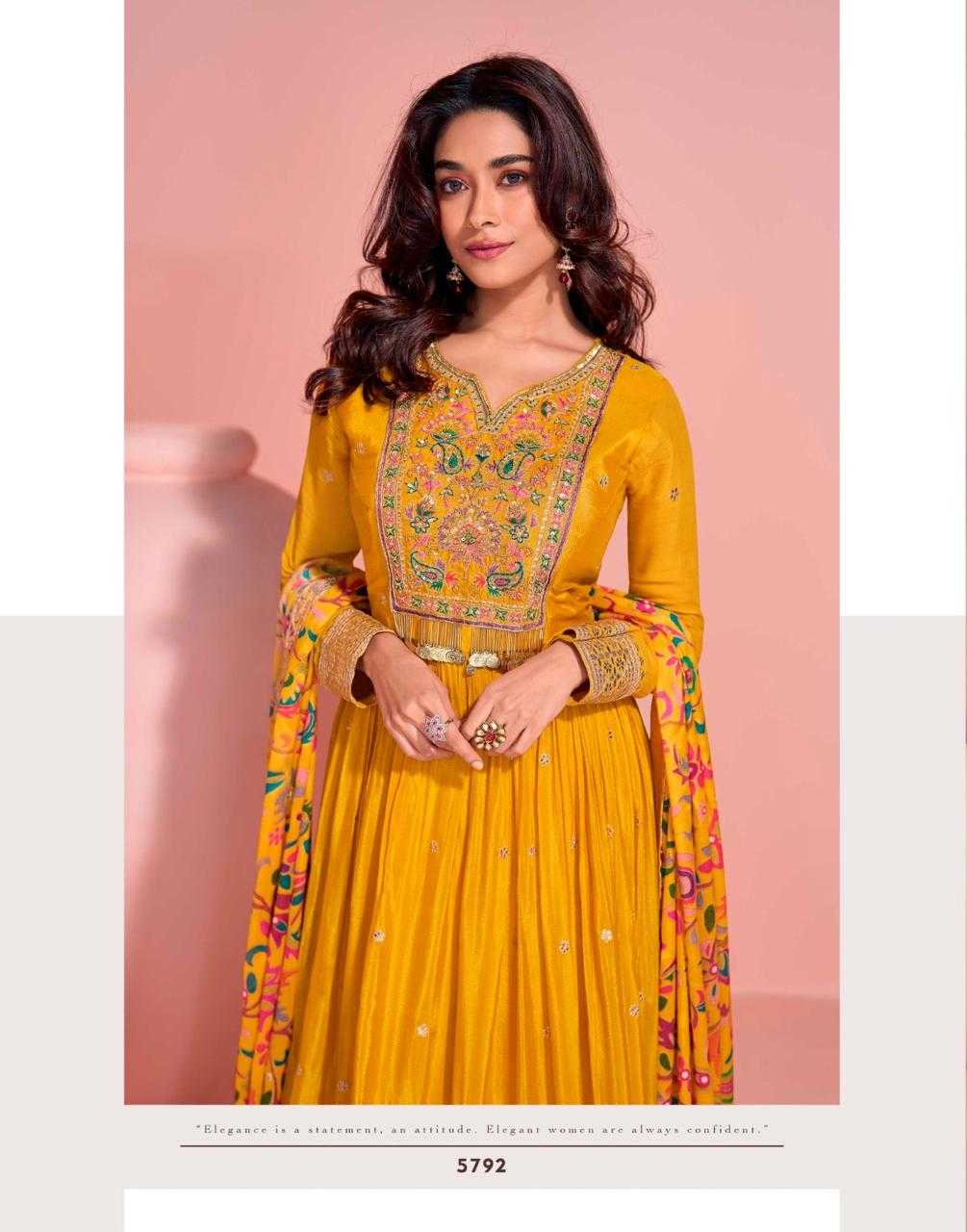 Ynf Chinon Silk RIN184 SAYURI DESIGNER-MAYURI Suits & Dresses Rakhi Collections Festive Collections Wholesale Party wear suits Silk Suits Embroidered Suits Manufacturer- Kapda Export