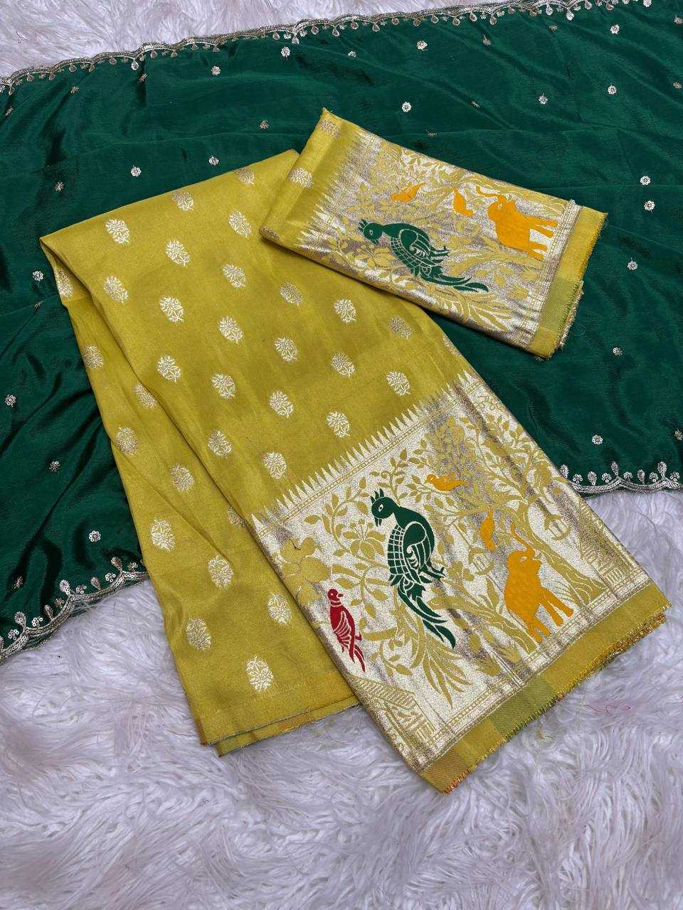 Ynf Jequard Silk RIN124 Ugadi Half saree collection Sarees Wedding Collections Wholesale Half Sarees Haldi Outfits Manufacturer- Kapda Export